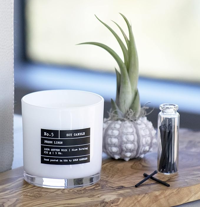 Lulu Candles | Sweet Pea, Jasmine & Apple | Luxury Scented Soy Jar Candle | - Image 3