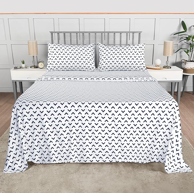 Utopia Bedding Queen Sheet Set, Soft Microfiber 4 Piece Bed Sheets - Image 3