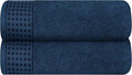 GLAMBURG 100% Cotton 2 Pack Oversized Bath Towel Set 28x55 Inches, Ultra Soft by GLAMBURG