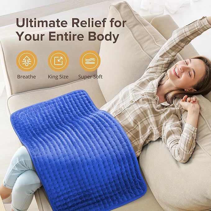 Heating Pad for Back Pain Relief, Auto Off, Moist Dry Heat Therapy, Machine - Image 5