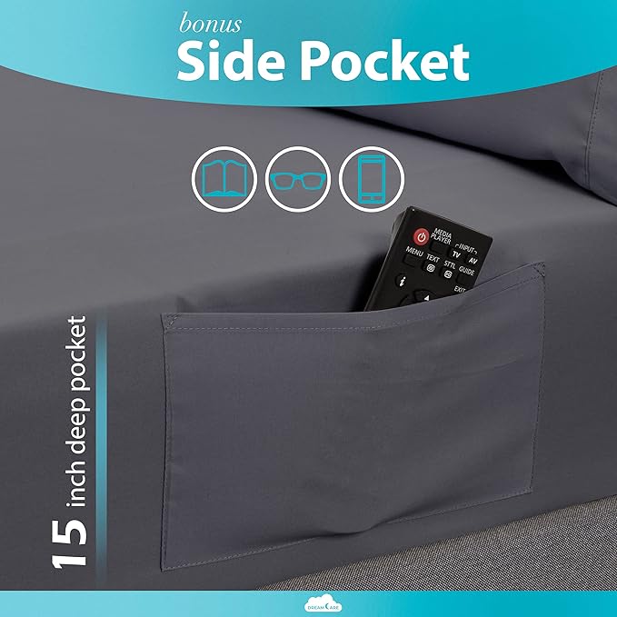 DREAMCARE Twin XL Fitted Sheet - Image 3