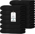 Commercial Bulk Pack of 12 Small Bath Towels – 100% Cotton Terry 24" x 46" – by TEXCRAFT