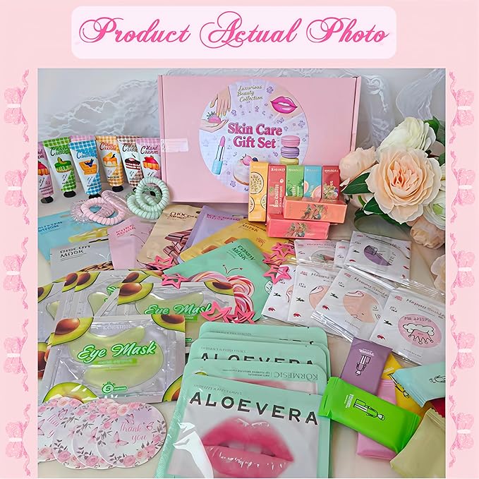 77PCS Spa Party Supplies for Girls, Spa Party Favors Include Facial Masks - Image 7