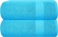 GLAMBURG Premium Cotton Oversized 2 Pack Bath Sheet 35x70-100% Pure Cotton by GLAMBURG