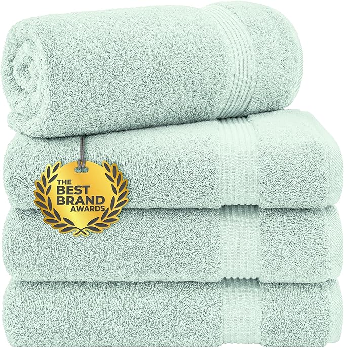 Cotton Paradise 4 Piece Turkish Bath Towels by UNITEDHOMETEXTILE