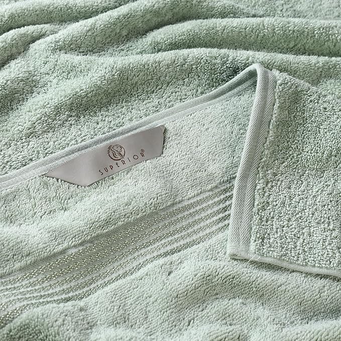 Superior Egyptian Cotton 8-Piece Towel Set, Guest Bath Decor Essentials - Image 5