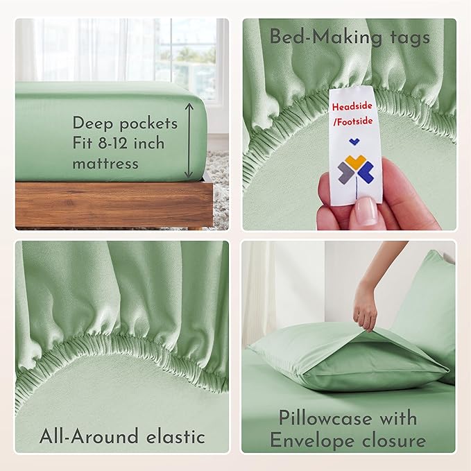 California Design Den Twin XL Bed Sheets Set - Image 5
