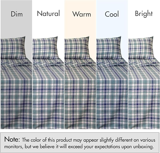 RUVANTI 100% Cotton Sheets – King Size Percale Bedding, Cooling & Breathable - Image 7