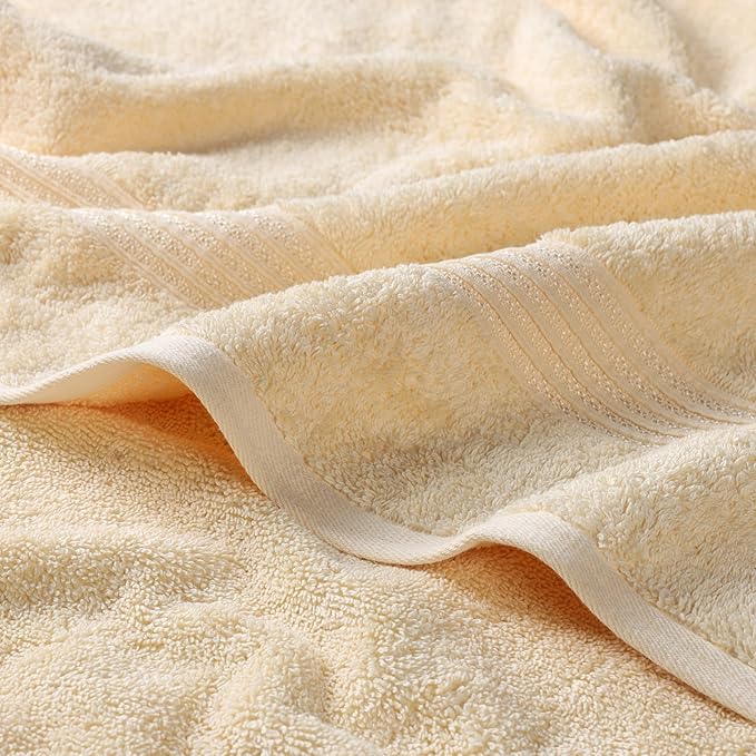 Superior Egyptian Cotton 2-Piece Bath Sheet Towel Set, Oversized Body Towels - Image 3