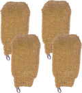 Natural Exfoliating Hemp Bath Mitt Shower Gloves Loofah Washcloth Sponge by Bleu+Bath