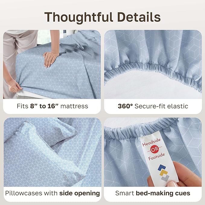 California Design Den Queen Size Sheet Set - Image 5