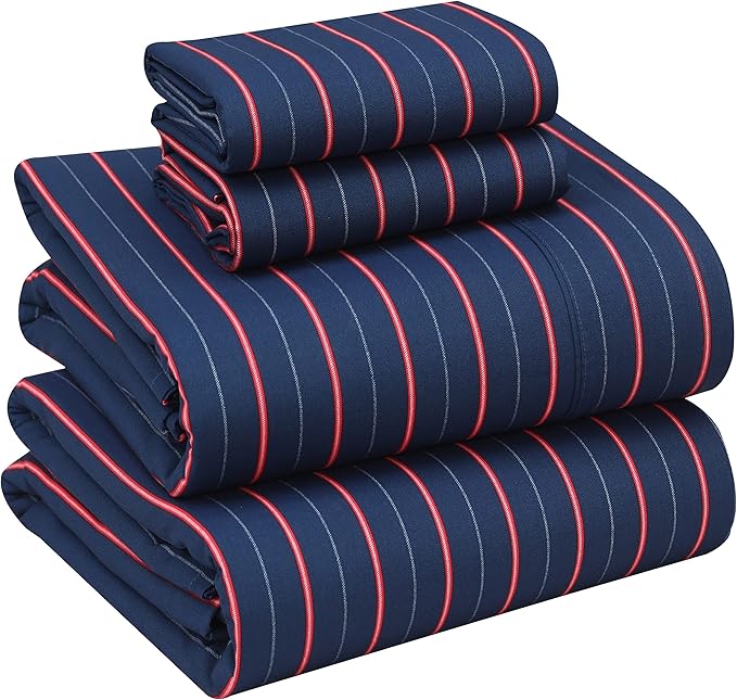 RUVANTI 100% Cotton Sheets – Queen Size Percale Bedding, Cooling & Breathable by Ruvanti