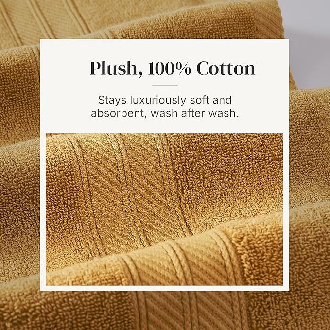 Modern Threads Botanical Vine 6-Piece 100% Cotton Towel Set – Reversible Yarn - Image 5