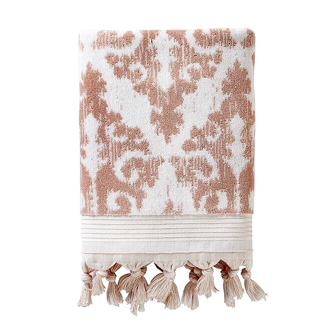 SKL Home Mirage Fringe 100% Turkish Cotton Bath Towel by SKLHomebySaturdayKnightLtd