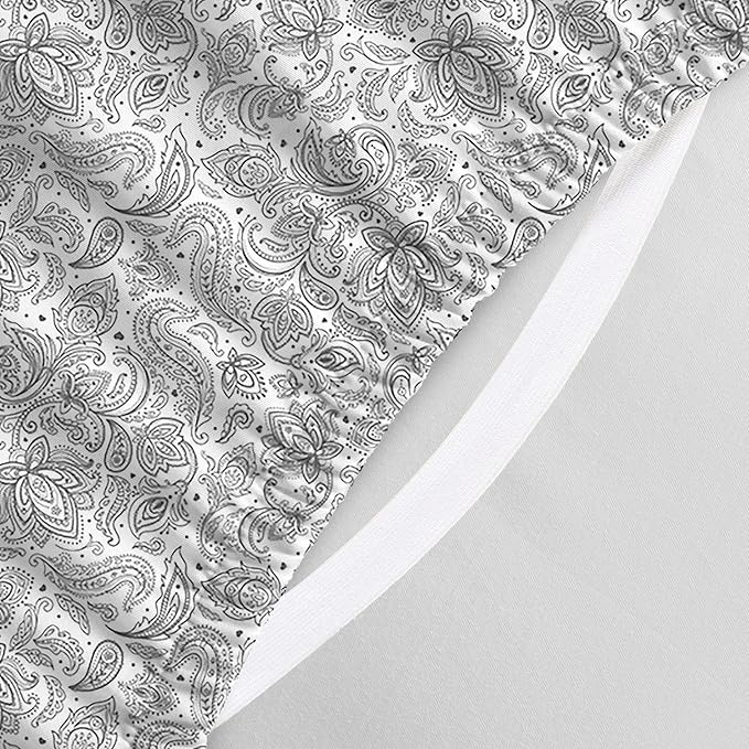 Elegant Comfort Luxury Soft Bed Sheets Paisley Pattern - Image 4