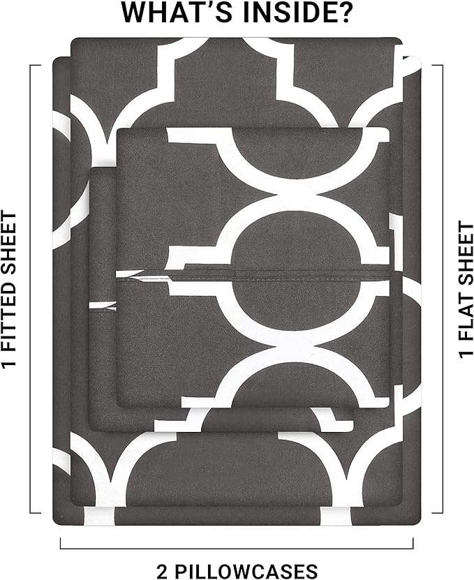 Utopia Bedding Queen Sheet Set, Soft Microfiber 4 Piece Bed Sheets - Image 2