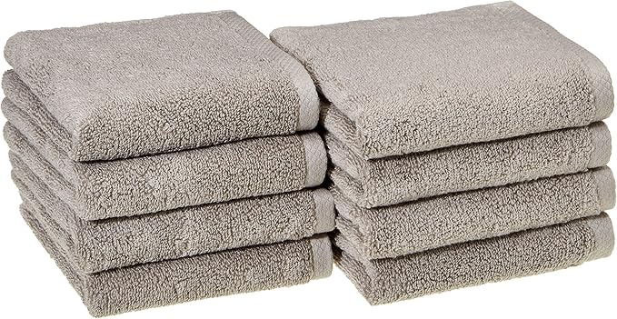 Amazon Basics 100% Cotton Lightweight Quick-Dry Hand Towel by AmazonBasics