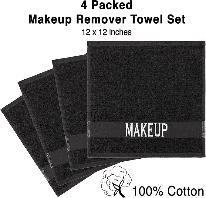 American Soft Linen, Makeup Remover Face Cloth, 100% Cotton Makeup Towels - Image 3