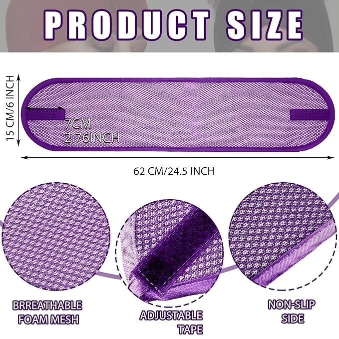 Xuhal 4 Pieces Mesh Hair Wraps for Black Women - Image 5