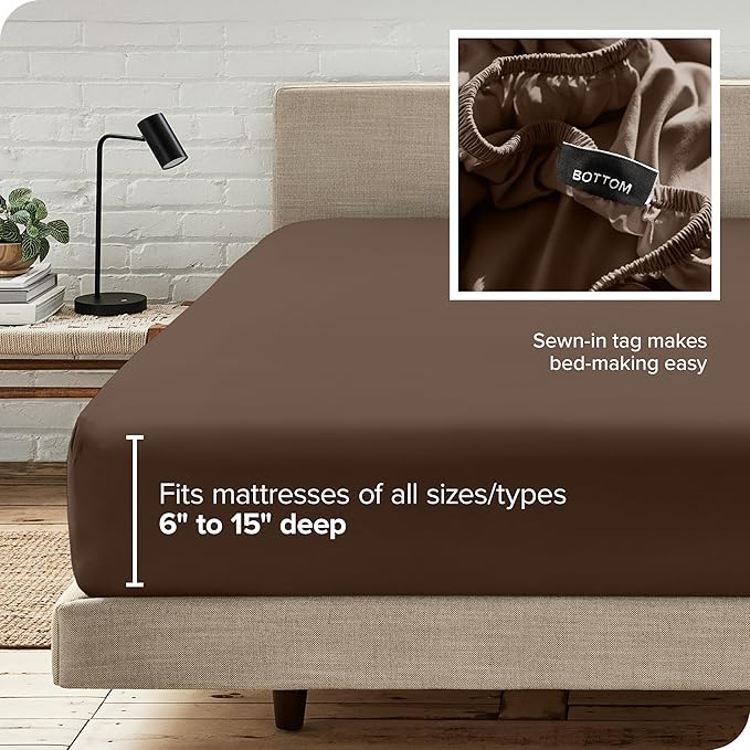 Bare Home Fitted Bottom Sheet Twin XL Size - Image 6