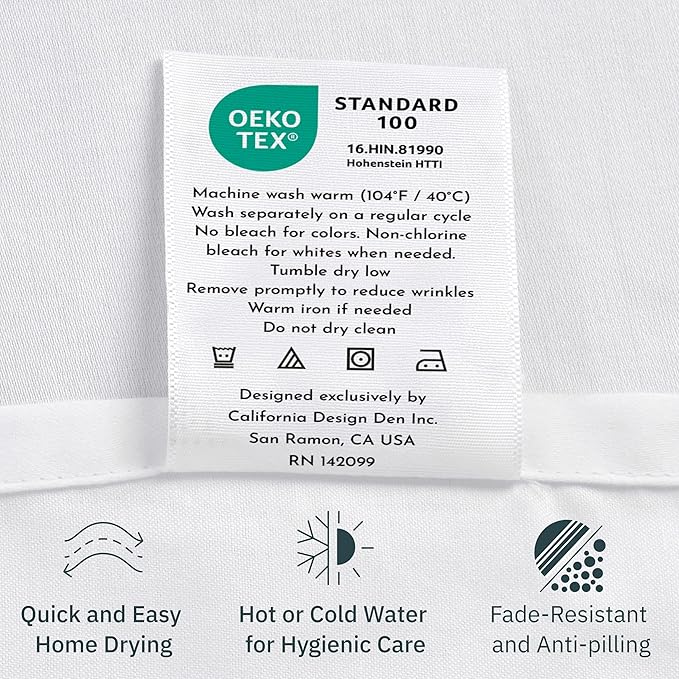 California Design Den Queen Size Flat Sheet Only - Image 7
