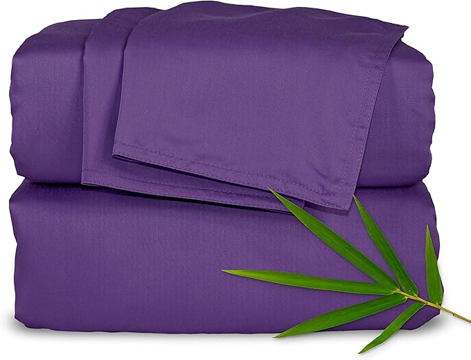 Pure Bamboo King Sheets, Genuine 100% Organic Viscose Derived from Bamboo Bed by PureBamboo