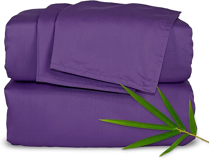 Pure Bamboo California King Sheets, Genuine 100% Organic Viscose Derived from by PureBamboo