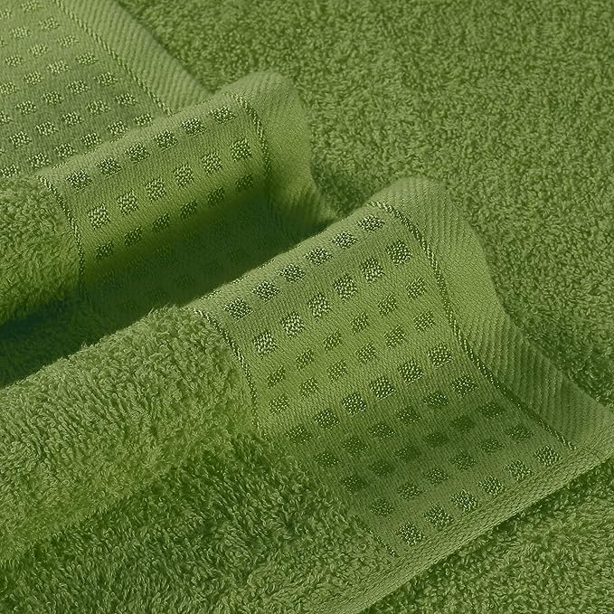 GLAMBURG 100% Cotton Ultra Soft 6 Pack Towel Set, Contains 2 Bath Towels 28x55 - Image 2