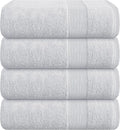Belizzi Home 4 Pack Bath Towel Set 27x54, 100% Ring Spun Cotton, Ultra Soft by Unknown