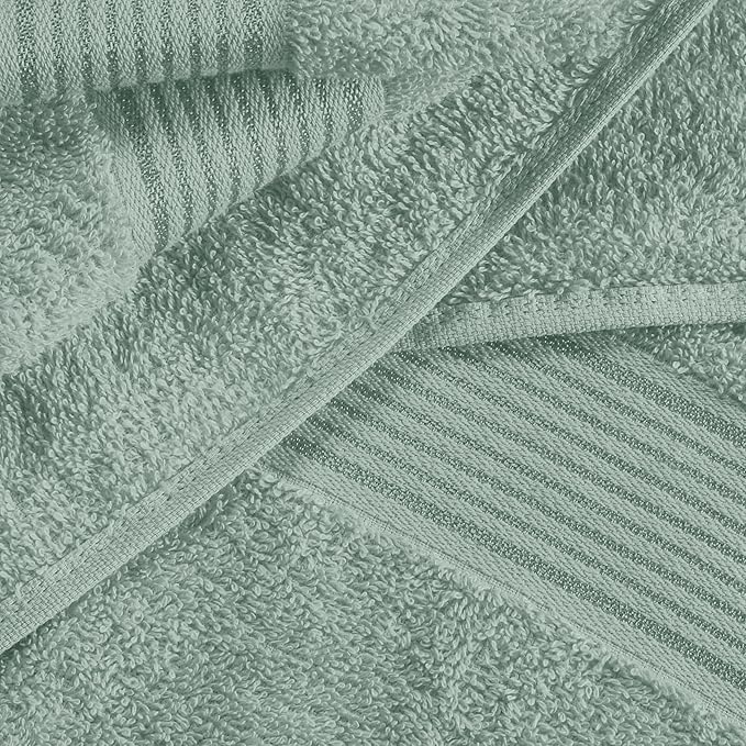 Elvana Home Ultra Soft 6 Pack Cotton Towel Set, Contains 2 Bath Towels 28x55 - Image 2