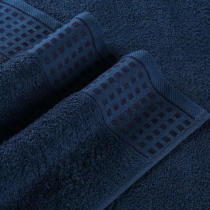 GLAMBURG 100% Cotton Ultra Soft 6 Pack Towel Set, Contains 2 Bath Towels 28x55 - Image 2