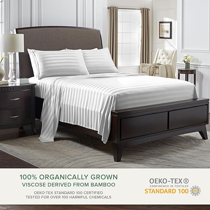 King Pillowcases by Pure Bamboo, Genuine 100% Organic Viscose Derived from - Image 3