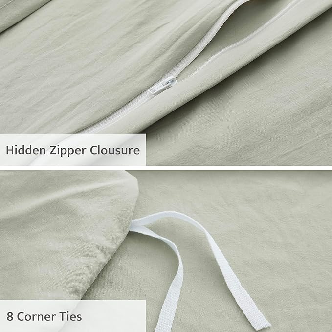 Oli Anderson Mist Sage Duvet Cover Queen Size - Image 4