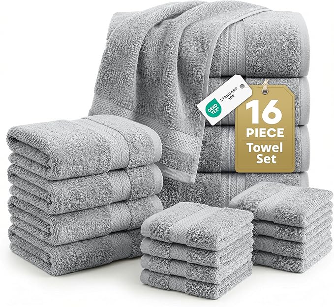 LANE LINEN 100% Cotton Turkish Towel Set by LaneLinen