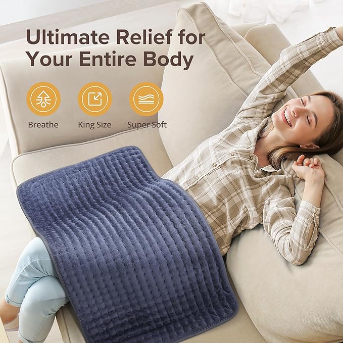 Heating Pad for Back Pain Relief, Electric Heating Pad XL - Image 3
