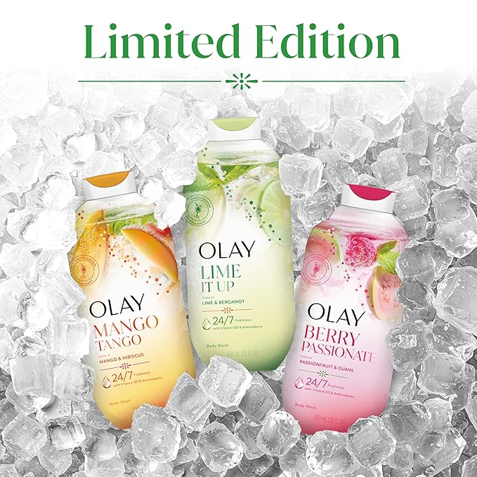 Olay Body Wash for Women, 24/7 Skin-Loving Freshness, Miami Mocktails, Plant - Image 9