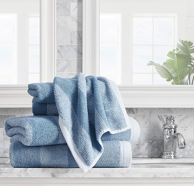 Nautica - Bath Towel Set, Cotton Bath, Hand & Washcloths, Absorbent & Quick-Dry - Image 4