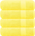 GLAMBURG Premium Cotton 4 Pack Bath Towel Set by GLAMBURG