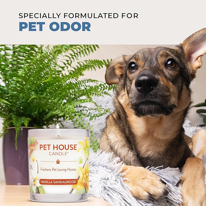 Pet House Candles, Plant-Based Long Lasting, Clean Burning Scented Pet Odor - Image 5