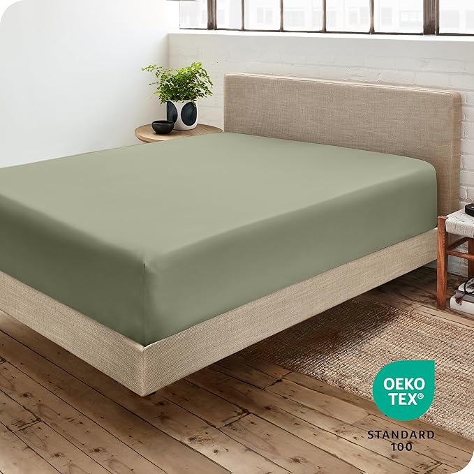 Bare Home Fitted Bottom Sheet Full Size - Image 4