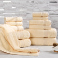 Superior Egyptian Cotton 12-Piece Towel Set, Guest Bath Decor Essentials by SUPERIOR
