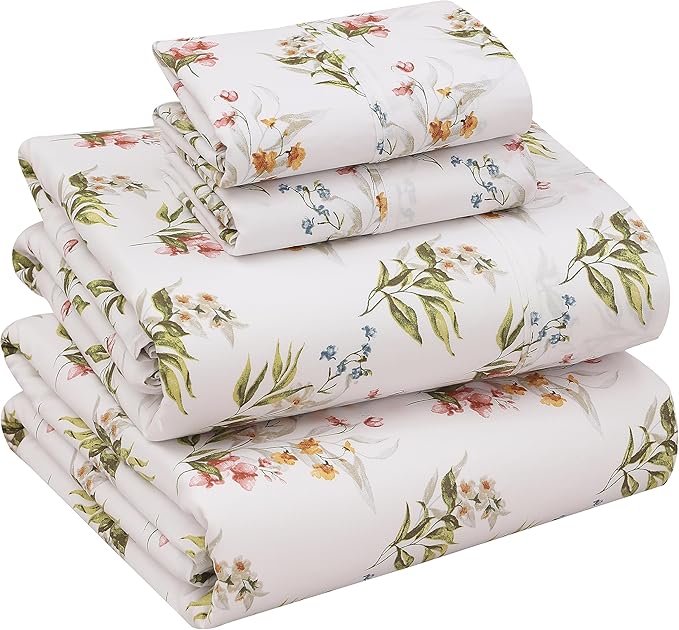 RUVANTI 100% Cotton Sheets – California King Percale Bedding, Cooling & by Ruvanti
