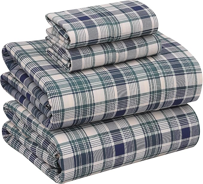 RUVANTI 100% Cotton Sheets – King Size Percale Bedding, Cooling & Breathable by Ruvanti