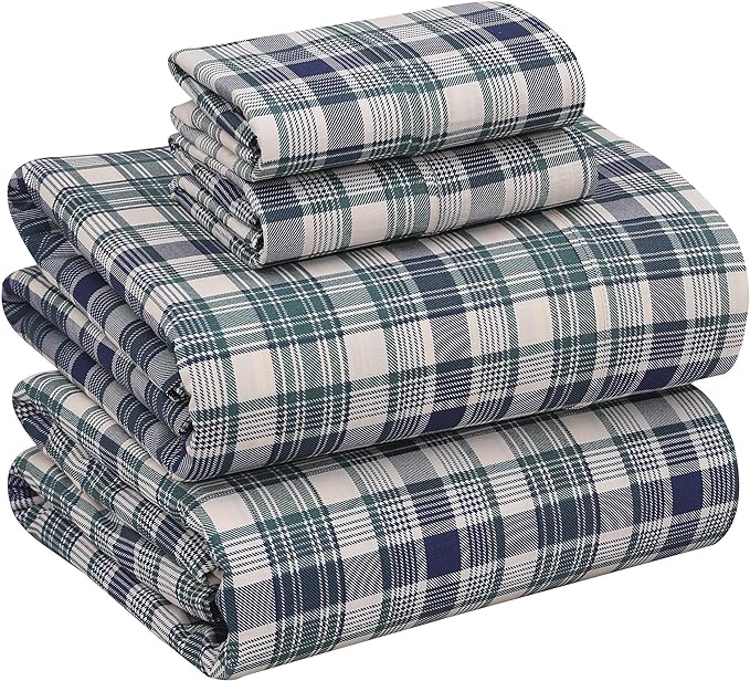RUVANTI 100% Cotton Sheets – Full Size Percale Bedding, Cooling & Breathable by Ruvanti