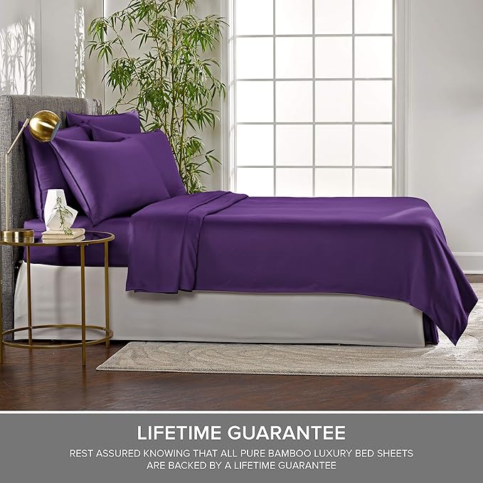 Queen Pillowcases by Pure Bamboo, Genuine 100% Organic Viscose Derived from - Image 6