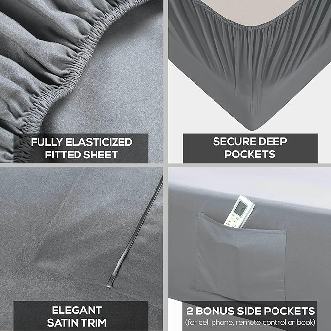 Mueller UltraTemp King Size Sheets Set – 6 Piece Premium Bedding, Silky Soft - Image 4