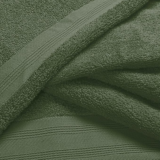 Ultra Soft 3 Pack Cotton Towel Set, Contains a Bath Towels 28x55 inch, a Hand - Image 2