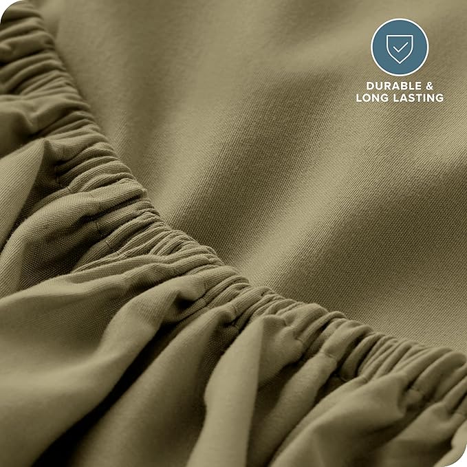 Bare Home Fitted Bottom Sheet Queen Size - Image 5