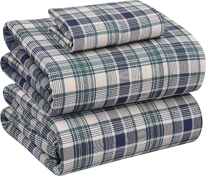 RUVANTI 100% Cotton Sheets – Twin XL Size Percale Bedding, Cooling & Breathable by Ruvanti