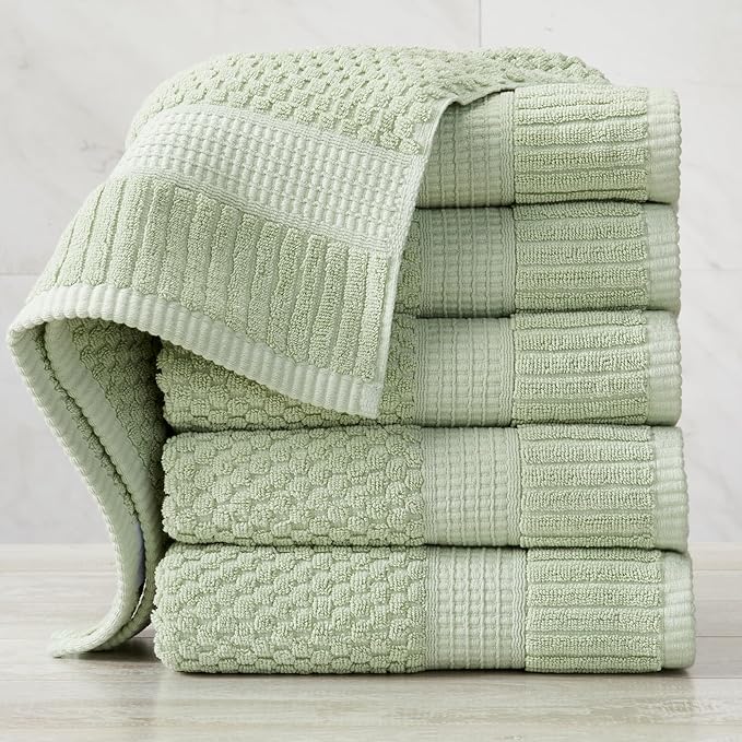 NY Loft 100% Cotton Hand Towel 6 Pack Hand Towel Set | Super Soft & Absorbent - Image 8
